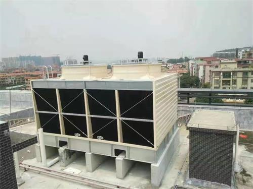 簡析圓形逆流式玻璃鋼冷卻塔的布局特征,圓形逆流式冷卻塔